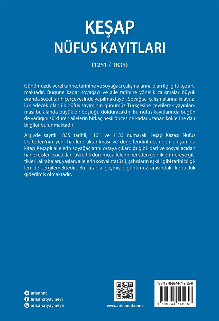 Keşap Nüfus Kayıtları (1251/1835) / Ayhan Yüksel